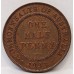 AUSTRALIA 1933 and 1936 . HALF 1/2 PENNY 